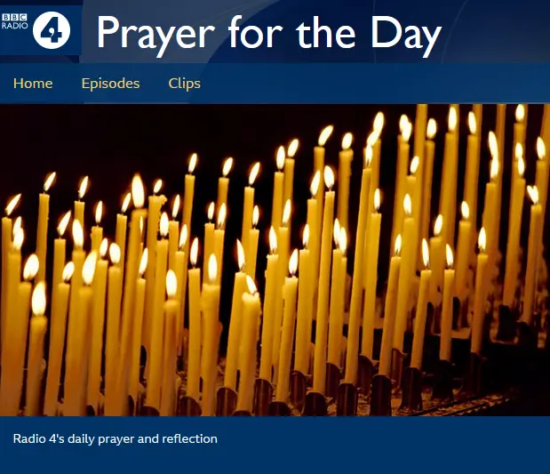 BBC4 - Prayer for the Day