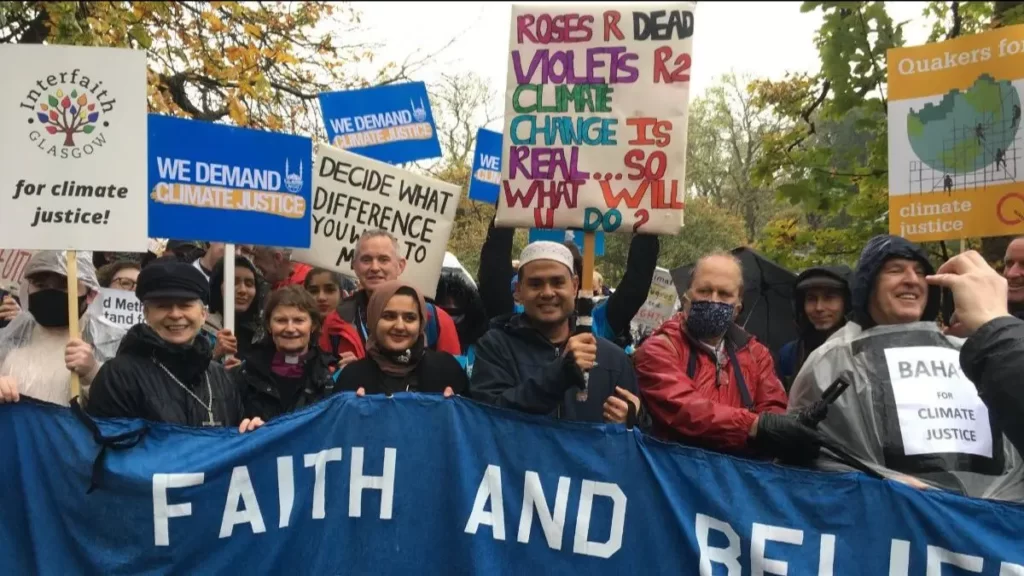 ...and at the Faith and Belief Bloc during the Global Day of Action, 6 Nov. 