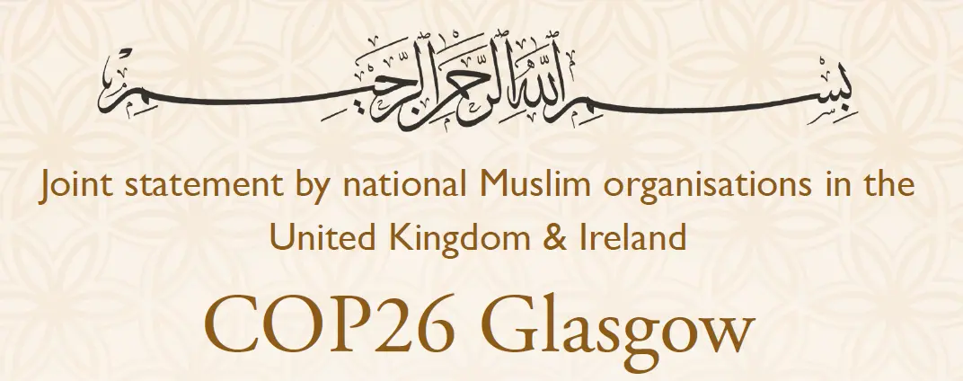 Joint statement by national Muslim organisations in the United Kingdom & Ireland