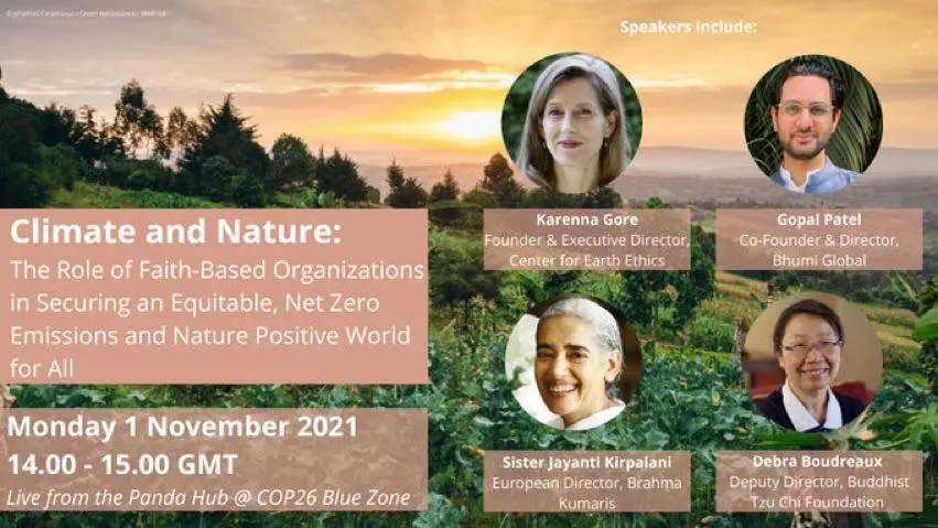 Climate and Nature: The Role of Faith-Based Organizations in Securing an Equitable, Net Zero Emissions and Nature Positive World for All