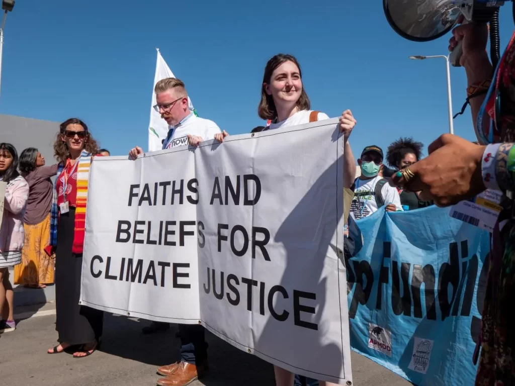 Climate activists at COP27