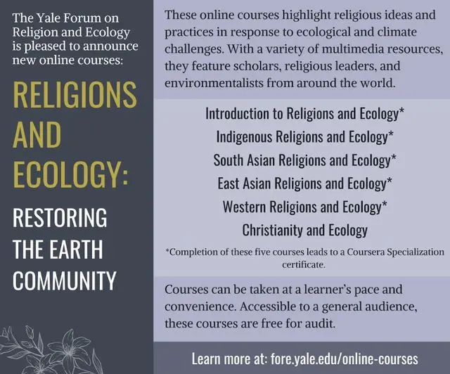 Religion and Ecology Courses at Yale